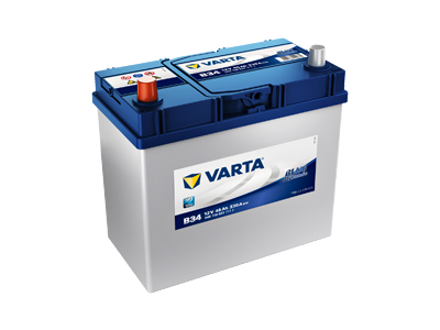 Varta B34 Blue Dynamic käynnistysakku 12V 45Ah 330A +/- - VARTA käynnistysakut - 1810-B34 - 1