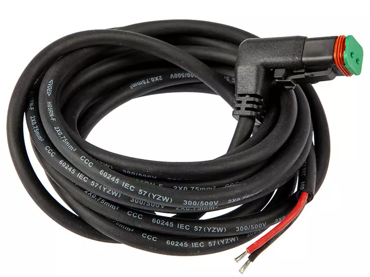 Deutsch DT 2-nap urosliitin 90° kulmalla 3m kaapelilla - Pistokkeet ja johtosarjat - 1605-N8K204 - 1