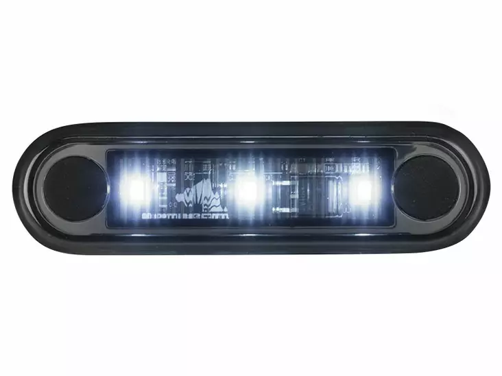 Optibeam Dark Phantom led-äärivalo upotettava 12-24V - Valkoinen - Kirkkaat äärivalot - 1608-3204 - 1