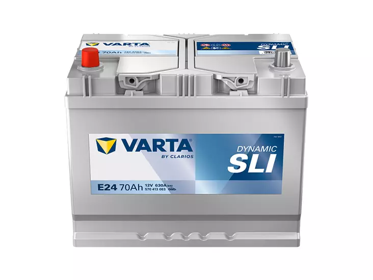 VARTA DYNAMIC SLI 70AH 630A 261X175X220MM +/- - VARTA käynnistysakut - 1820-E24 - 1