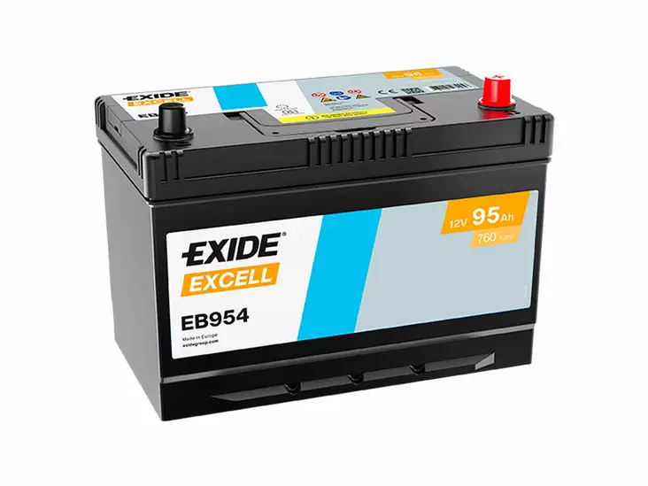 Exide EB954 Excell käynnistysakku 12V 95Ah 760A -/+ - EXIDE käynnistysakut - 1815-EB954 - 1