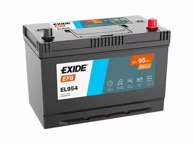 Exide EL954 EFB käynnistysakku 12V 95Ah 800A -/+ - EXIDE käynnistysakut - 1815-EL954 - 1