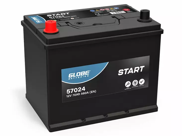 GLOBE SMF 70AH 260X170X220 +/- 560A EN - GLOBE käynnistysakut - 1806-57024 - 2