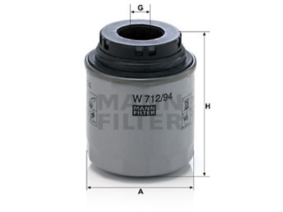 ÖLJYNSUODATIN MANN, VAG - Öljynsuodattimet - 1482-W71294 - 1