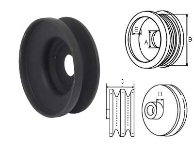 HIHNAPYÖRÄ ACR 15/68 1X10 - Hihnapyörät 10mm - 2915-3605 - 1