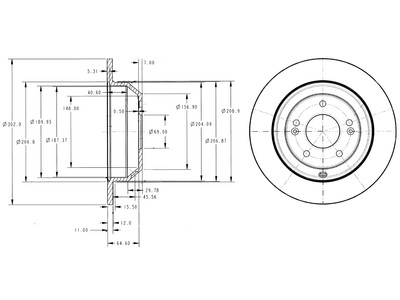 JARRULEVY DELPHI, 2 KPL / PKT, TAKA, KIA SORENTO - Jarrulevyt - BG4335 - 1
