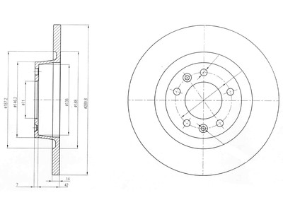 JARRULEVY DELPHI, 2 KPL / PKT, TAKA,PSA - Jarrulevyt - BG4085 - 1