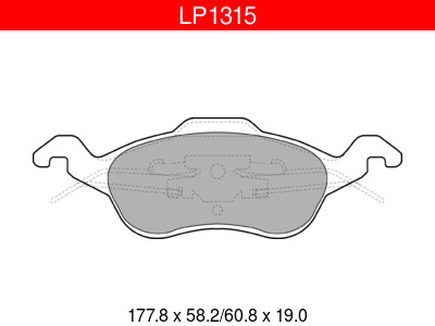 JARRUPALASARJA DELPHI ETU, FORD - Jarrupalasarjat - LP1315 - 1