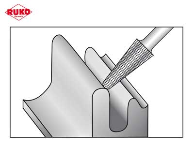 KOVAMETALLIVIILA RUKO 10.0MM L KARTIO - Pyörivät kovametalliviilat - RU-116235 - 2