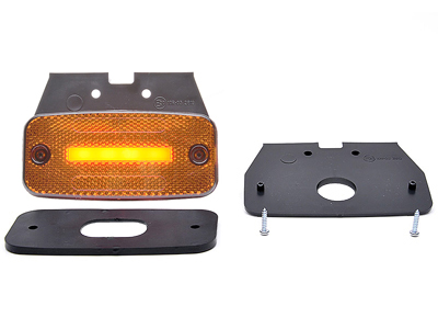 WAS LED-ÄÄRIVALO KELTAINEN ASENNUSJALALLA - Keltaiset äärivalot - 1608-4895 - 2