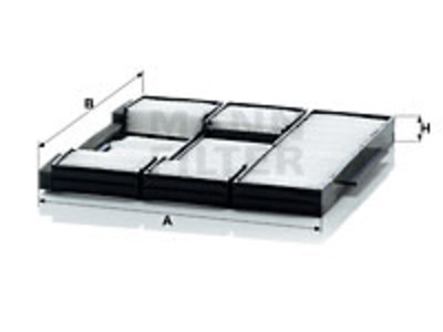 RAITISILMASUODATIN MANN, TOYOTA - Raitisilmasuodattimet - 1482-CU2015 - 1