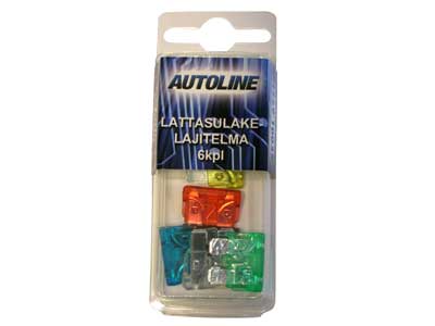 Autoline sulakelajitelma GM 7.5A - 30A 6kpl - Sulakelajitelmat - 1569-10035 - 1
