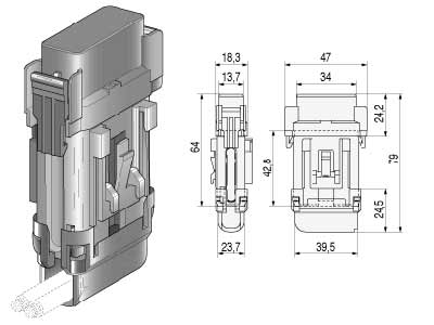 SULAKERASIASARJA 1X MAXI GM (TÄYDELLINEN SARJA) - Sulakerasiat maxi-sulakkeille - 0101005 - 1