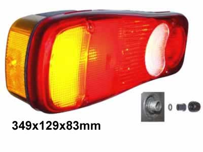 TAKAVALO 5-KAM.VAS.LÄPIV.24V - 4- 5- Kammiovalaisimet - 1606-27625 - 1