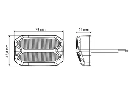 BULLBOY PROLINE MINI VAROITUS/TYÖ/PERUUTUSVALO 10-30V - LED-peruutusvalo - 1603-300815 - 2