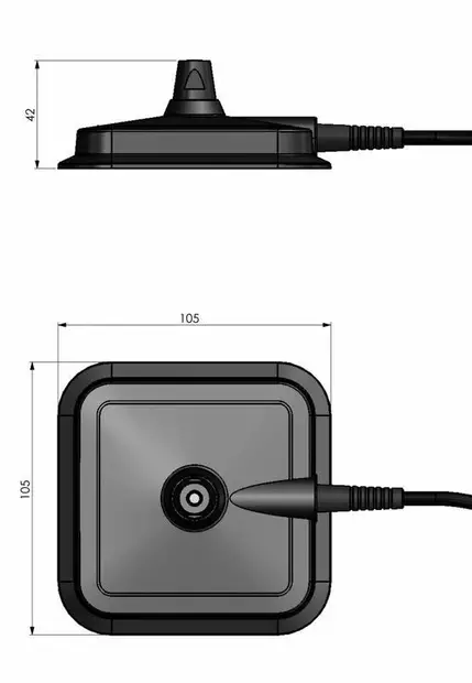 Multimag-E magneettijalka - 3,5m Kaapeli - La-antennit - 16045 - 2