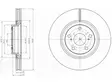 JARRULEVY DELPHI, 2 KPL / PKT, ETU, TOYOTA AVENSIS, VERSO - Jarrulevyt - BG4235 - 1