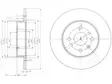 JARRULEVY DELPHI, 2 KPL / PKT, TAKA, OPEL ASTRA, COMBO, MERIVA - Jarrulevyt - BG3885 - 1