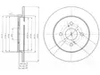 JARRULEVY DELPHI, 2 KPL / PKT, TAKA, TOYOTA IQ, YARIS - Jarrulevyt - BG4055 - 1