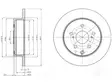 JARRULEVY DELPHI, 2 KPL / PKT, TAKA, TOYOTA RAV4 - Jarrulevyt - BG4115 - 1