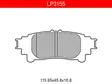 JARRUPALASARJA DELPHI TAKA, LEXUS IS250 - Jarrupalasarjat - LP3155 - 1