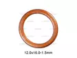KUPARITIIVISTE 12X16X1,5MM - O-renkaat, stefat, tiivisteet - 52255 - 1