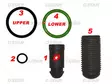 PUMPPUSUUTTIMEN KORJAUSSARJA - Pumppusuuttimen korjaussarjat - 60265 - 1