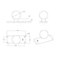 Ram Mounts suorakaidepohja 127x50mm 2,25" D-sarja - Komponentit D-sarja 2,25"pallo - RAM-D-202U-25 - 3
