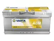 VARTA PROFESSIONAL AGM 105AH 950A 394X175X190MM -/+ - VARTA vene- ja vapaa-ajan akut - 1820-LA105 - 1