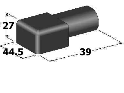 AKKUKENGÄN SUOJUS - MUSTA - Kaapelikengän suojukset - 4410495 - 1