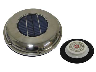 Sunvent SVT-212S Aurinkokennotuuletin RST - Ø215mm / Imevä - Veneen puhaltimet ja tuulettimet - 1800-72005 - 1