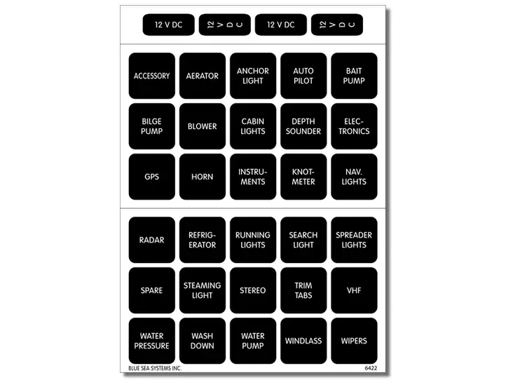 BLUE SEA TARRATEKSTISARJA 30KPL - Blue Sea Muut tarvikkeet - 1790-4215 - 2