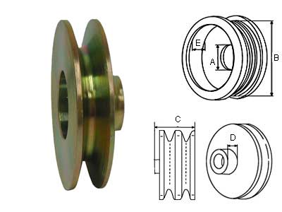HIHNAPYÖRÄ 15/89MM 1X13 - Hihnapyörät 13mm - 2915-3635 - 1