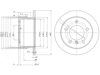 JARRULEVY DELPHI, 2 KPL / PKT, TAKA, MERCEDES - Jarrulevyt - BG3235 - 1