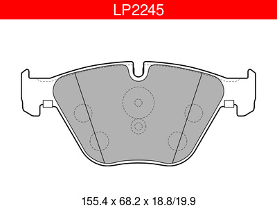 JARRUPALASARJA DELPHI ETU, BMW - Jarrupalasarjat - LP2245 - 1