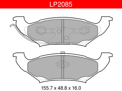 JARRUPALASARJA DELPHI TAKA, CHRYSLER - Jarrupalasarjat - LP2085 - 1