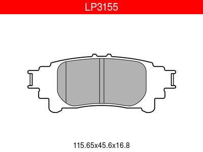 JARRUPALASARJA DELPHI TAKA, LEXUS IS250 - Jarrupalasarjat - LP3155 - 1