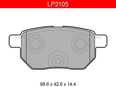JARRUPALASARJA DELPHI TAKA, LEXUS, TOYOTA - Jarrupalasarjat - LP2105 - 1