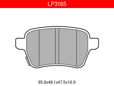 JARRUPALASARJA DELPHI TAKA, OPEL, VAUXHALL - Jarrupalasarjat - LP3165 - 1