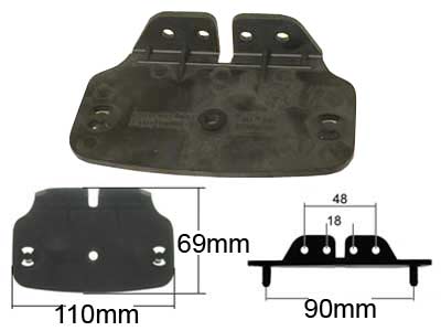 MUOVINEN KIINNIKEJALKA ÄÄRIVALOILLE - Äärivalojen tarvikkeet - 1608-1405 - 1