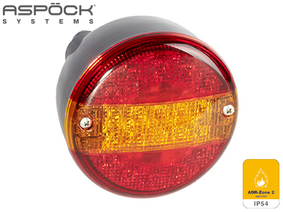 LED-TAKAVALO 12/24V140MM VASEN ADR ZONE 2 - LED-pyöreät takavalot - 1608-4775 - 1
