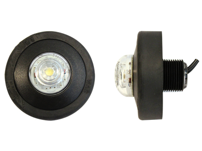 Was led-äärivalo valkoinen pyöreä - 12-24V / Ø60,6mm / IP68 - Kirkkaat äärivalot - 1606-27745 - 1