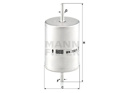 POLTTOAINESUODATIN MANN, FORD - Polttoainesodattimet - 1482-WK7305 - 1