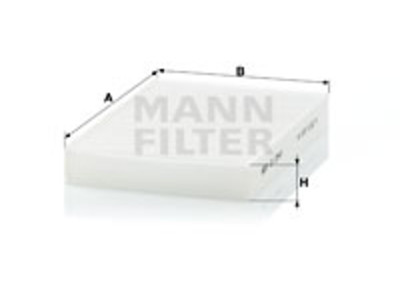 RAITISILMASUODATIN MANN, NISSAN - Raitisilmasuodattimet - 1482-CU2945 - 1