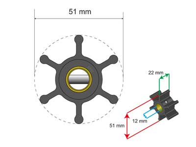 SIIPIPYÖRÄ HD - Veneen siipipyörät - 1798-0601005 - 1