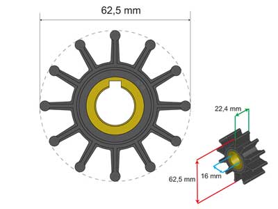 SIIPIPYÖRÄ HD - Veneen siipipyörät - 1798-0601015 - 1