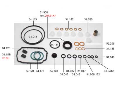 TIIVISTESARJA 1467010520 - Tiiviste ja korjaussarjat - 60055 - 1