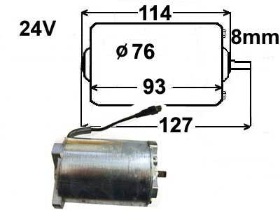 VESIPUMP.MOOT. WEBASTO 24V - Puhallinmoottorit & vastukset merkkihaku - 0130110005 - 1