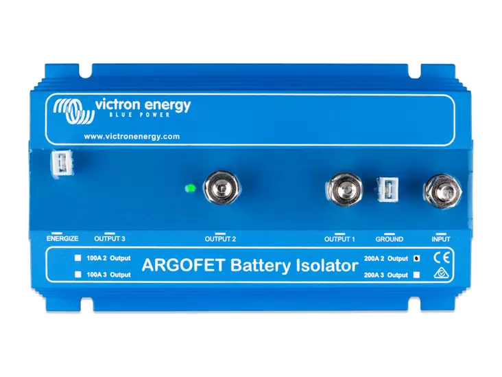 Victron Energy Argofet jännitehäviötön jakodiodi 200A 2-akustolle - Kaksoisakkureleet & jakodiodit veneeseen - 1702-87435 - 1