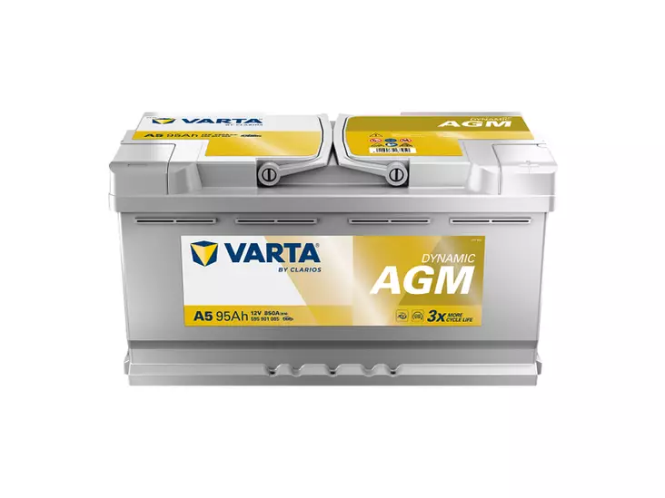 Varta A5 Dynamic AGM käynnistysakku 12V 95Ah 850A -/+ - VARTA käynnistysakut - 1820-A5 - 1